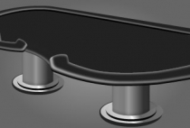 TAMPÃO DE JANTAR / TÊNIS DE MESA: Sem tampão